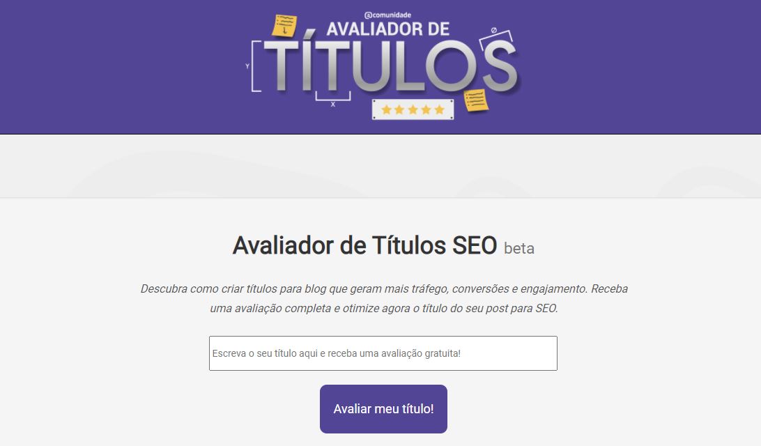 avaliador de títulos