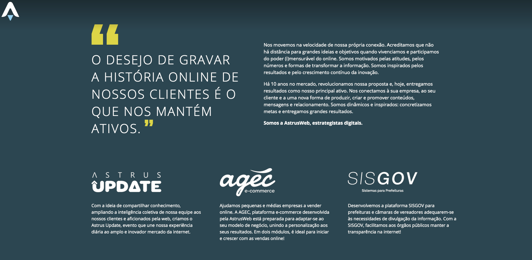 Somos - histórico Astrus